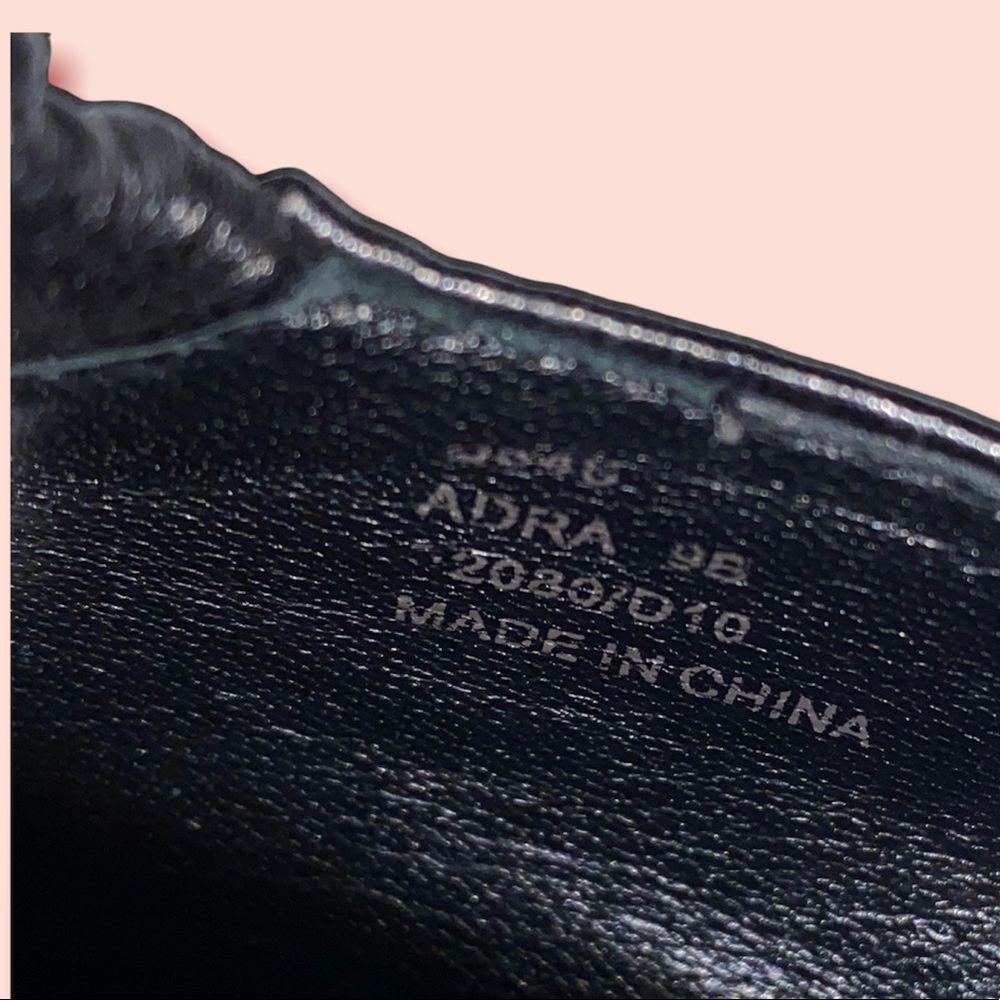 Coach Adra black leather heels, like new! Size 9 - Picture 8 of 8